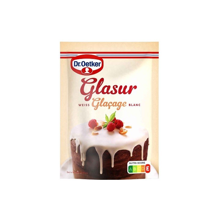Dr. Oetker Kuchenglasur weiss 125g – Weisse Glasur glutenfrei