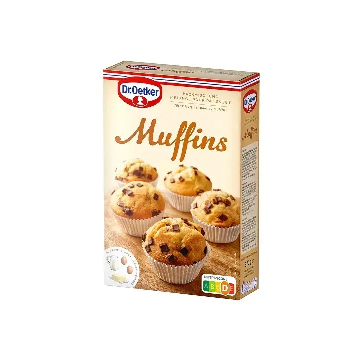 Dr. Oetker Muffins Baking Mix 370g – 12 Chocolate Chip Muffins Dr. Oetker Muffins Baking Mix 370g – 12 Chocolate Chip Muffins