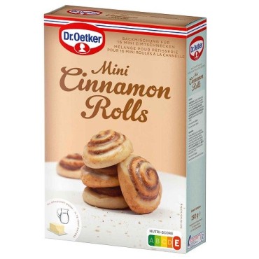 Dr. Oetker Mini Cinnamon Rolls Backmischung 292g – Zimtschnecken Mix