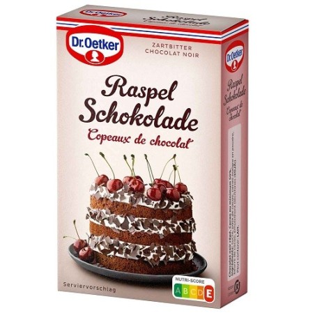 Dr. Oetker Dark Chocolate Shavings 100g – Cake Decoration