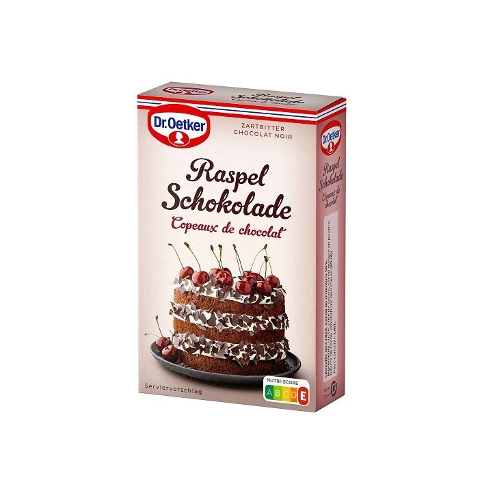 Dr. Oetker Dark Chocolate Shavings 100g – Cake Decoration Dr. Oetker Dark Chocolate Shavings 100g – Cake Decoration