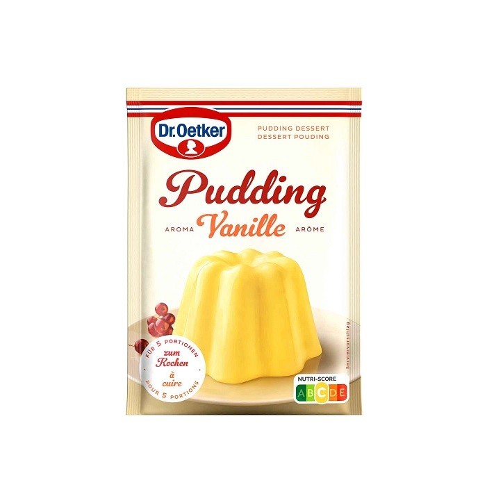 Dr. Oetker Pudding Vanille 70g – Vanille Dessert Klassiker