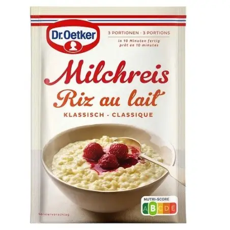 Dr. Oetker Milchreis klassisch 125g – Süsse Mahlzeit in 10 Minuten
