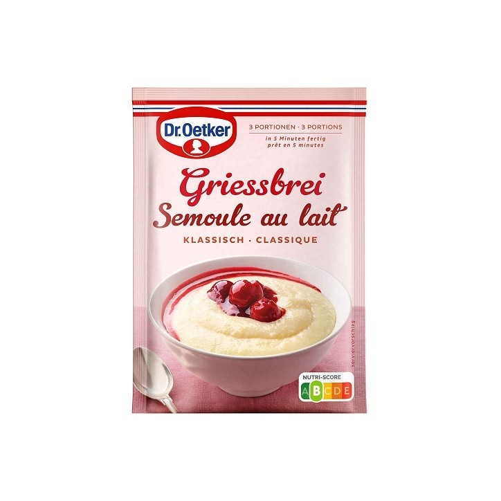 Dr. Oetker Griessbrei klassisch 92g – Fertig in 5 Minuten Dr. Oetker Griessbrei klassisch 92g – Fertig in 5 Minuten