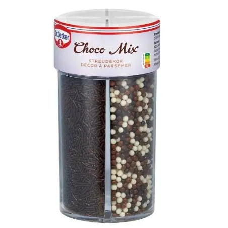 Dr. Oetker Streudekor Schoko-Geschmack 120g – Schokoladen Streusel Mix