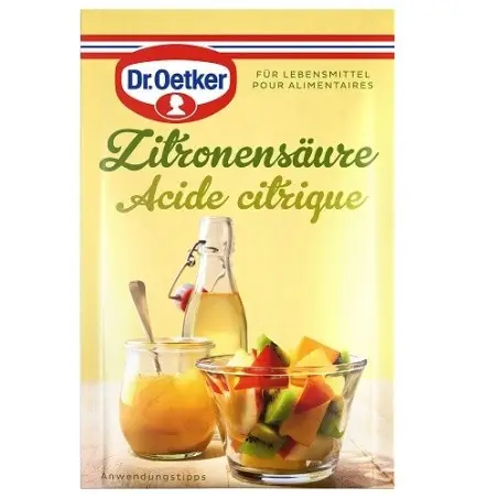 Dr. Oetker Zitronensäure 5x25g – Für Konfitüre, Gelee & Einmachen