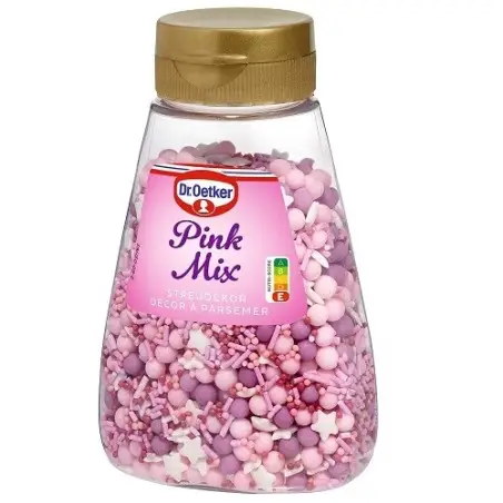 Dr. Oetker Pink Mix Streudekor 110g – Rosa Streusel für Kuchen & Cupcakes