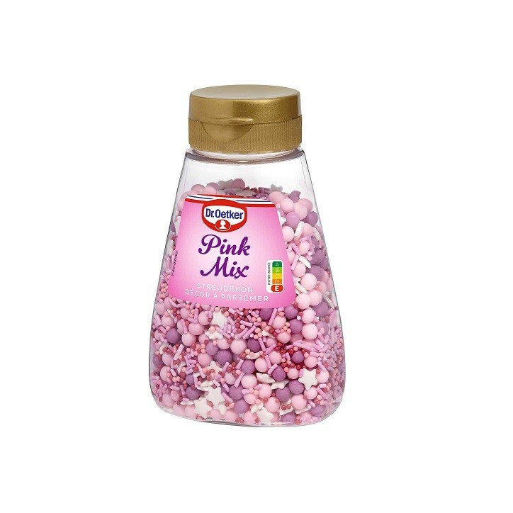 Dr. Oetker Pink Mix Sprinkles 110g – Pink Cake Decoration Dr. Oetker Pink Mix Sprinkles 110g – Pink Cake Decoration