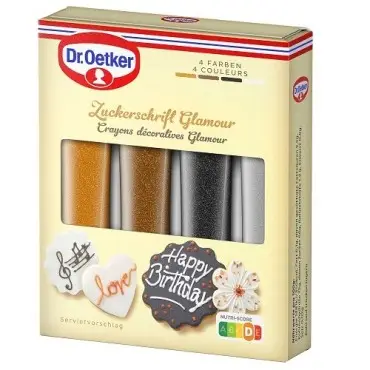 Dr. Oetker Icing Writer Glamour 76g – Gold & Elegant Cake Decoration