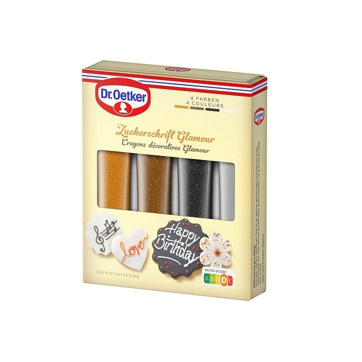 Dr. Oetker Icing Writer Glamour 76g – Gold & Elegant Cake Decoration