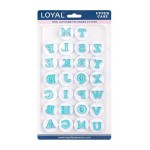 LOYAL Mini Alphabet Ausstecher Set mit Auswerfer 26 Stück
