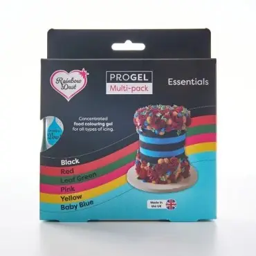 Rainbow Dust ProGel Lebensmittelfarben Set 6x25g