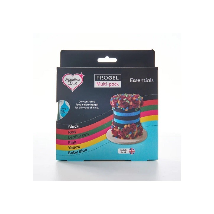 Rainbow Dust ProGel Lebensmittelfarben Set 6x25g Rainbow Dust ProGel Lebensmittelfarben Set 6x25g
