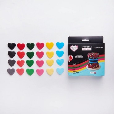 Rainbow Dust ProGel Lebensmittelfarben Set 6x25g