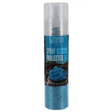 Blaues Glitter Pumpspray 8g – Essbarer Glanz für Torten & Cupcakes