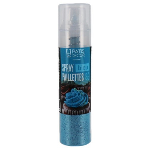 Patisdécor Blue Glitter Spray, 8g