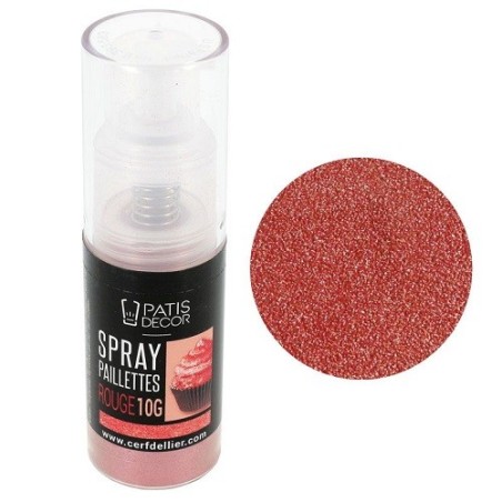 Red Glitter Spray 8g – Edible Sparkle for Cake Decoration