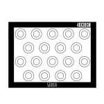 Patisdécor Silicone Baking Mat Macarons & Éclairs 30x40cm Patisdécor Silicone Baking Mat Macarons & Éclairs 30x40cm