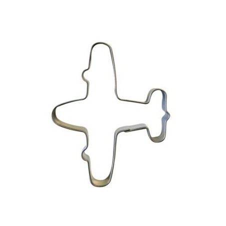 Airplane Cookie Cutter 7.4cm – Metal Cutter for Cookies & Fondant