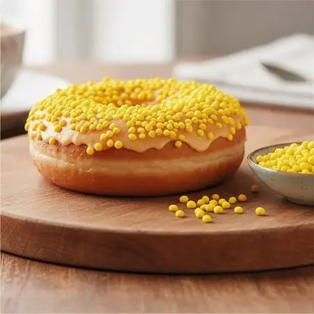 Lemon Crunch Sprinkles 100g – Yellow Crispy Cake Decoration
