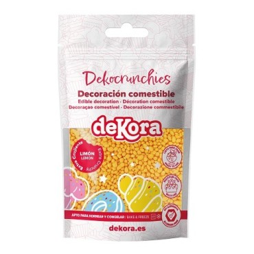 Lemon Crunch Sprinkles 100g – Yellow Crispy Cake Decoration