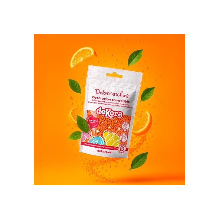 Orange Crunch Sprinkles 100g – Crispy Cake Decoration