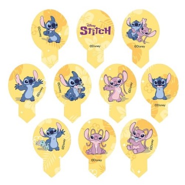 Disney Stitch & Angel Cupcake Toppers Edible Wafer 20 pcs