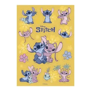 Disney Stitch & Angel Edible Wafer Images 12 pcs – Cut-Out Cake Toppers