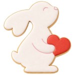 Birkmann Bunny with Heart Cookie Cutter with imprint, 6.5cm