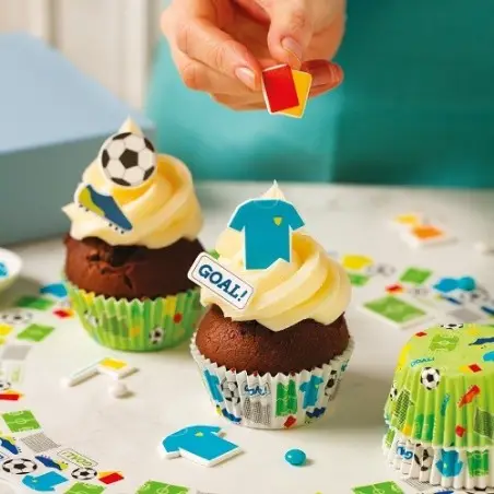 Decora Football Sugar Decorations 12 pcs - Cupcake & Cake Toppers Switzerland