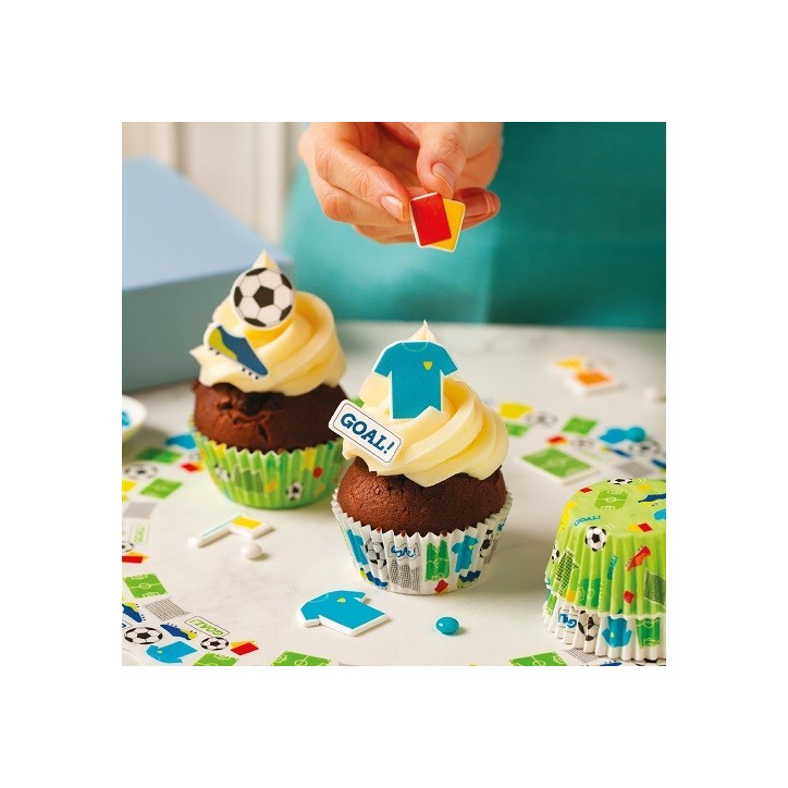 Decora Football Sugar Decorations 12 pcs - Cupcake & Cake Toppers Switzerland