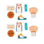 Decora 2D DecoKit Basketball Sugar Decoration 10 pcs