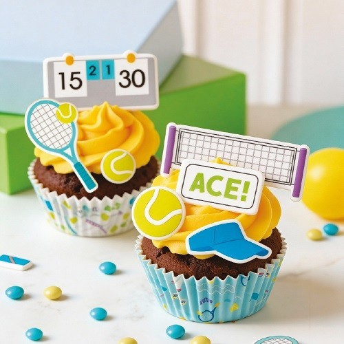 Decora 2D DecoKit Tennis Sugar Decoration 12 pcs