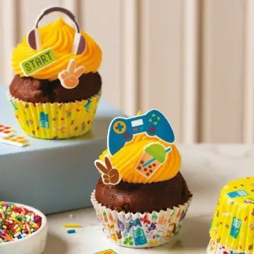 Gamer Zuckerdekor Set – Cupcake Deko Gaming 11-teilig