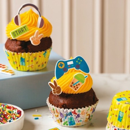 Gamer Zuckerdekor Set – Cupcake Deko Gaming 11-teilig