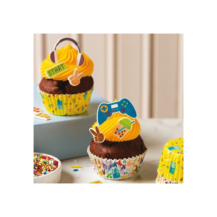 Gamer Zuckerdekor Set – Cupcake Deko Gaming 11-teilig Gamer Zuckerdekor Set – Cupcake Deko Gaming 11-teilig