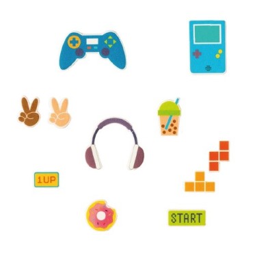 Gamer Zuckerdekor Set – Cupcake Deko Gaming 11-teilig