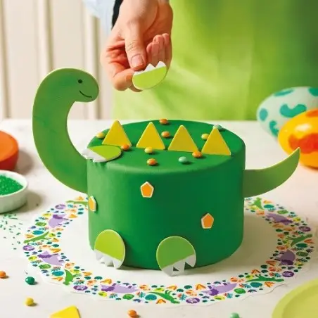 Dinosaur Cake Decorations – Edible Dino Sugar Set 11 pcs
