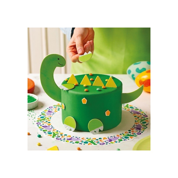 Dinosaur Cake Decorations – Edible Dino Sugar Set 11 pcs