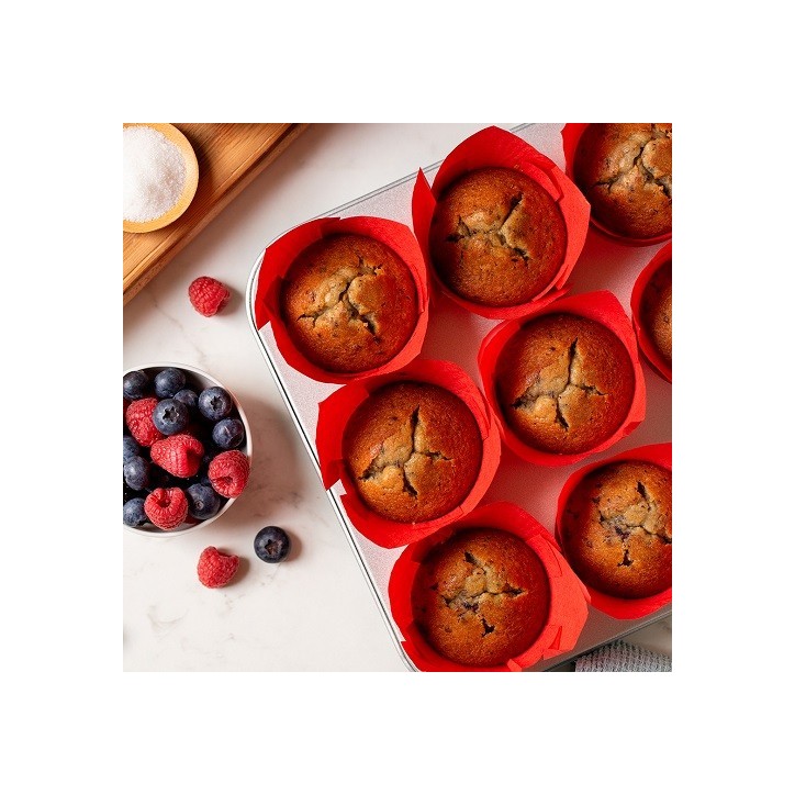 Red Tulip Muffin Liners – Baking Cups 24 pcs Coffee Shop Style Red Tulip Muffin Liners – Baking Cups 24 pcs Coffee Shop Style