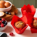 Decora Red Tulip Muffin Wraps, 24 pcs Decora Red Tulip Muffin Wraps, 24 pcs