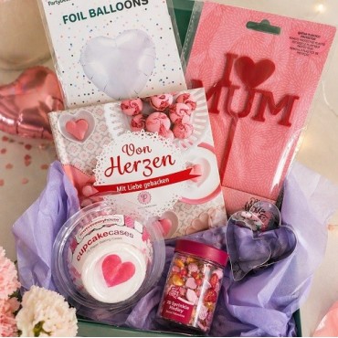 Bakeria Mother’s Day Box – Limited Edition Baking Gift Set with Heart Decorations