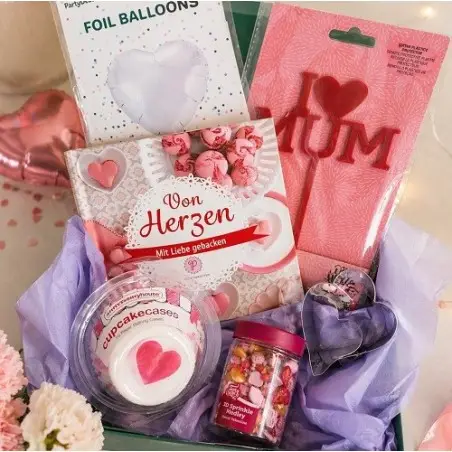 Bakeria Mother’s Day Box – Limited Edition Baking Gift Set with Heart Decorations