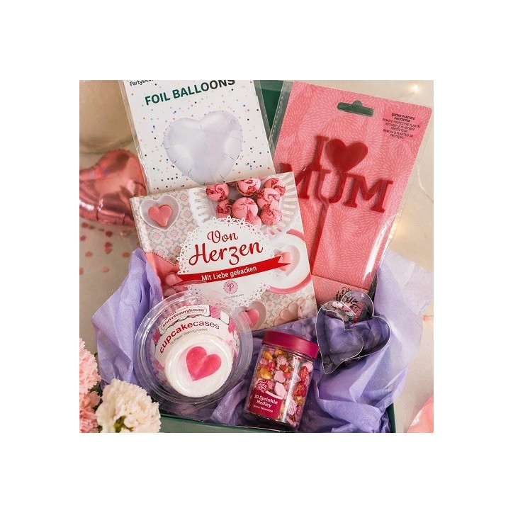 Bakeria Mother’s Day Box – Limited Edition Baking Gift Set with Heart Decorations