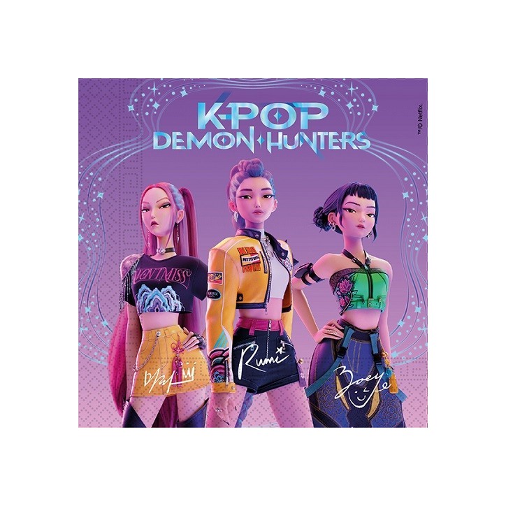 K-Pop Demon Hunters Servietten 33x33cm – Party Servietten 20 Stück K-Pop Demon Hunters Servietten 33x33cm – Party Servietten 20 Stück