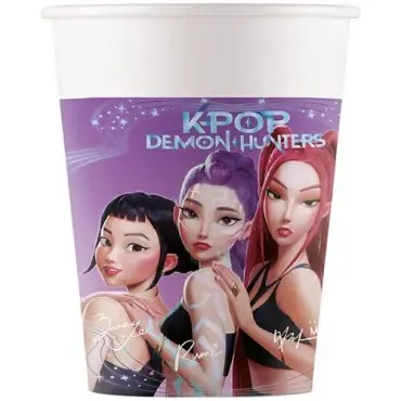 K-Pop Demon Hunters Cups 200ml – Party Cups 8 pcs Procos