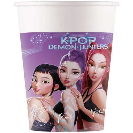 K-Pop Demon Hunters Becher 200ml – Party Becher 8 Stück Procos