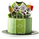 Dekora Football Candles, 4 pcs