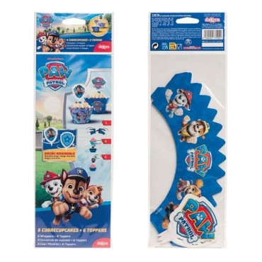 deKora Paw Patrol Cupcake Picks & Wrapper Set for 6