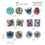 deKora Disney Stitch Cupcake Picks & Wrapper Set for 6 pcs